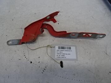 CHARNIERE DE CAPOT DROIT Opel Corsa F (UB / UH / UP), Utilisé, Opel