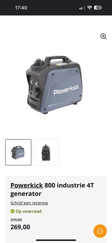 Generator Power kick 800 beschikbaar voor biedingen