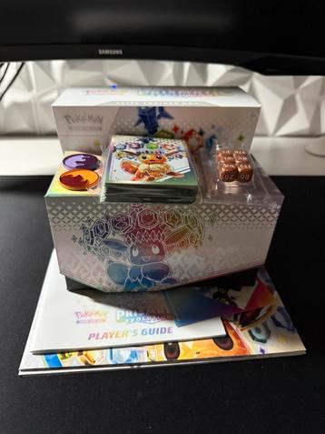 Prismatic evolutions etb + premium collection + eevee zakje. beschikbaar voor biedingen