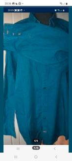 Herenhemd tommy hilfiger  large, Ophalen of Verzenden, Zo goed als nieuw, Blauw