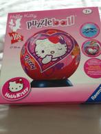 Puzzelbal 3D Hello Kitty 108 stukjes, Comme neuf, Plus de 50 pièces, 6 ans ou plus, Enlèvement ou Envoi