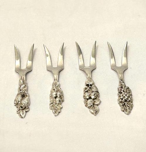 hollands zilver Hollandse fruitvorkjes sterling silver, Antiek en Kunst, Antiek | Zilver en Goud, Zilver, Ophalen of Verzenden