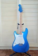 Opgewaardeerde LINKSHANDIGE elektrische gitaar AZUUR BLAUW, Muziek en Instrumenten, Snaarinstrumenten | Gitaren | Elektrisch, Ophalen of Verzenden