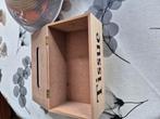 Tissue box in hout 2stuks beige en zwart, Ophalen, Zo goed als nieuw