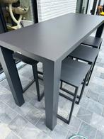 Bartafel + krukken voor buiten, Tuin en Terras, Ophalen, Zo goed als nieuw, Aluminium