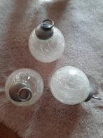 3 retro glazen kerstballen, Ophalen, Zo goed als nieuw