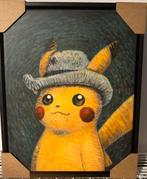 Pokemon x van Gogh canvas met zwarte lijst 35x45cm, Enlèvement ou Envoi