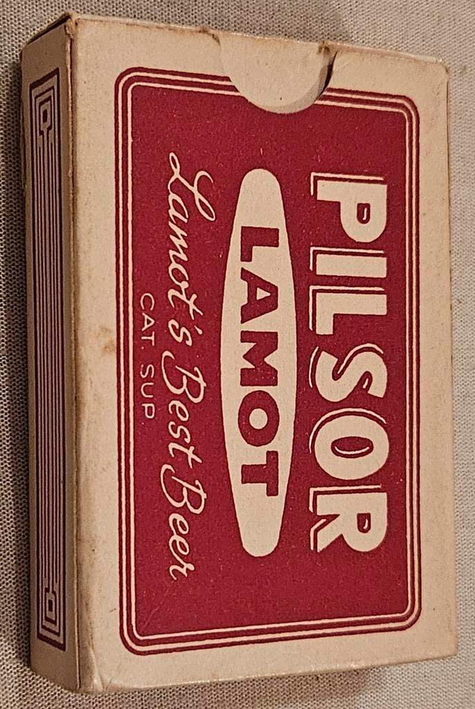 Cartes à jouer vintage Lamot Pilsor, Collections, Cartes à jouer, Jokers & Jeux des sept familles, Comme neuf, Carte(s) à jouer
