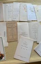 19 menus anciens et plus récents, Collections, Collections Autre, Enlèvement ou Envoi