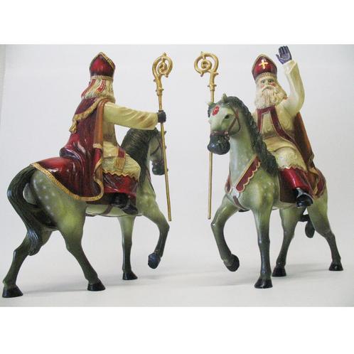 Sinterklaas op paard - Sint Nicolaas - Sinterklaasbeeld, Diversen, Sinterklaas, Nieuw, Ophalen of Verzenden
