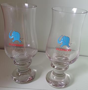 2 verres carlsberg éléphant, Enlèvement ou Envoi, Comme neuf