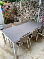 BRISTOL TUINTAFEL + 6 STOELEN, Tuin en Terras, Ophalen of Verzenden, Zo goed als nieuw, Stoel