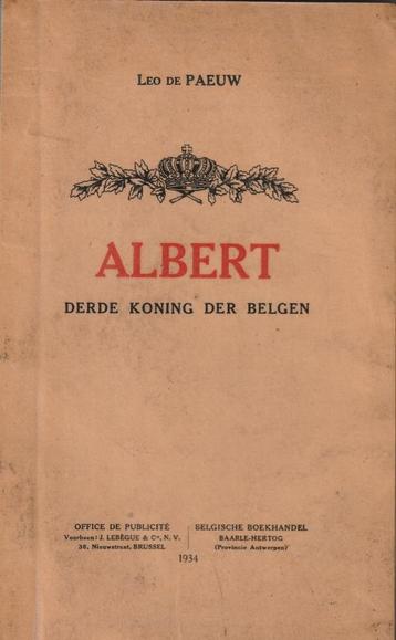 Albert derde koning der Belgen beschikbaar voor biedingen