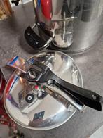 Lagostino inox snelkookpan, Huis en Inrichting, Ophalen of Verzenden, Zo goed als nieuw, Inox