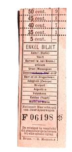 Antiek vervoersticket, Ophalen