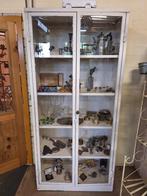 oude vitrinekast medicijnkast, Huis en Inrichting, Kasten | Vitrinekasten, Ophalen, Gebruikt, Glas, 150 tot 200 cm