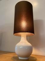 Vintage wit keramiek tafellamp, Ophalen, Overige materialen, 50 tot 75 cm, Zo goed als nieuw