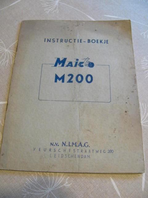 Maico M200 instructieboekje, Motos, Modes d'emploi & Notices d'utilisation, Enlèvement ou Envoi