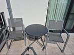 Te koop Terrastafel en 2 stoelen, Ophalen, Gebruikt