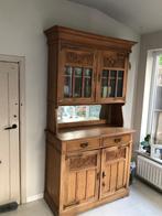Vitrinekast, Huis en Inrichting, Kasten | Vitrinekasten, Gebruikt, 100 tot 150 cm, 200 cm of meer, Eikenhout