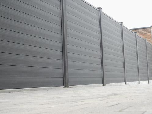 Tuinafsluitingen Tand- en Groefsysteem in houtcomposiet, Tuin en Terras, Tuinschermen, Nieuw, Composiet, Ophalen of Verzenden