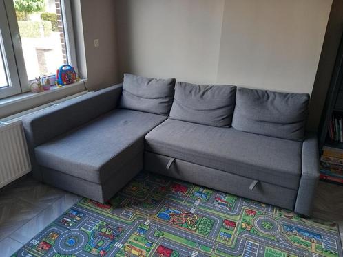 Zetel/zetelbed, Huis en Inrichting, Zetels | Zetels, Gebruikt, Hoekbank, Driepersoons, 200 tot 250 cm, 150 cm of meer, Stof, Ophalen