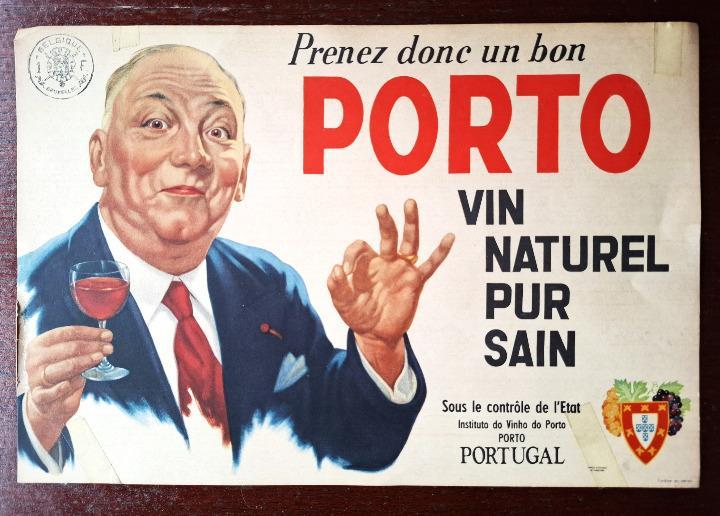 Porto 🍸  reclame FR + NL ❖ 29 cm x 20 cm ❖ Marci, Collections, Marques & Objets publicitaires, Utilisé, Autres types, Enlèvement ou Envoi