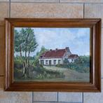 Olieverf op doek huis land, Ophalen