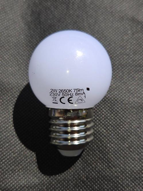 PRIKKABEL- / WITTE BOL of TRANSPARANT LED LAMPEN 2-3W €1,3st, Tuin en Terras, Buitenverlichting, Zo goed als nieuw, Overige typen