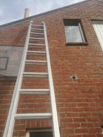 Schuifladder 2 x 18, Doe-het-zelf en Bouw, Ladders en Trappen, Ladder, Gebruikt, Opvouwbaar of Inschuifbaar, 4 meter of meer