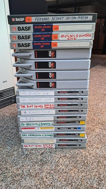 Diverse 1/2 inch tapes in goede staat (18 stuks) beschikbaar voor biedingen