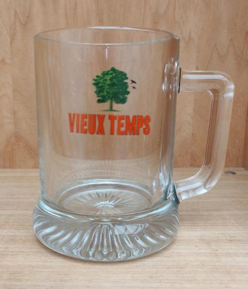 Vieux Temps glas met handvat, Verzamelen, Biermerken, Zo goed als nieuw, Glas of Glazen, Overige merken, Ophalen of Verzenden