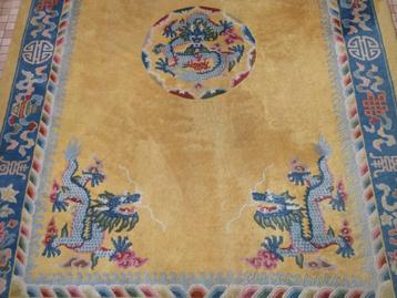 !!! À SAISIR !!! Tapis de Chine - motifs fleurs et dragons beschikbaar voor biedingen