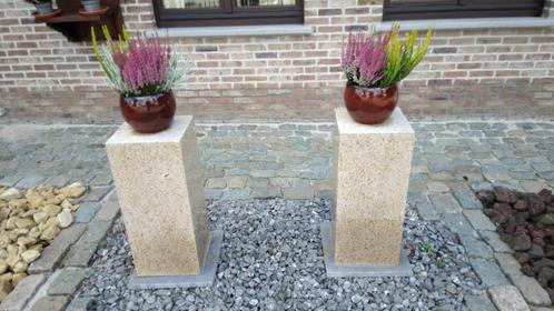 zuil,sokkel,pilaar,graniet,2 stuks beschikbaar ,tuinbeeld, Maison & Meubles, Accessoires pour la Maison | Colonnes & Piliers, Comme neuf