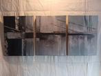 Schilderij: Acryl op canvas, abstract drieluik, Antiek en Kunst, Ophalen of Verzenden