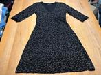 Zwarte jurk witte bloemen King Louie Maat S, Enlèvement ou Envoi, Taille 36 (S), Comme neuf, Sous le genou