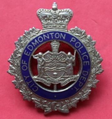 Badge canadien de la police d'EDMONTON (Province d'Alberta)