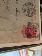One penny,oude telegrams met postzegel, Postzegels en Munten, Brieven en Enveloppen | Buitenland, Ophalen of Verzenden