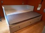 IKEA Hemnes bed, Huis en Inrichting, Ophalen, Gebruikt, Wit, Tweepersoons
