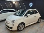 Fiat500c sport 2014 met 49d km benzine, Cabriolet, Leder en Stof, Zwart, Handgeschakeld