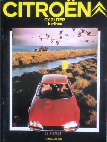 Citroen CX 2 Liter 1982 brochure beschikbaar voor biedingen