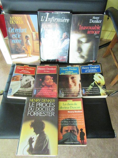 E lot de 9 romans de Henry Denker, Livres, Romans, Utilisé, Enlèvement