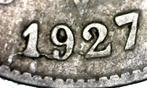Variatie 10 cts 1927 Nl Belgie stans break, Metaal, Losse munt, Verzenden