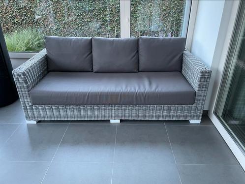 Lounge 3 zit  met dikke all weather kussens, Tuin en Terras, Tuinbanken, Gebruikt, Rotan, Ophalen