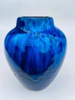 Blauw W-Germany vaasje (Sheurich/70’s), Antiek en Kunst, Ophalen of Verzenden