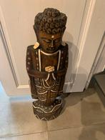 Statuette en bois BOUDDHA (77 cm), Zo goed als nieuw