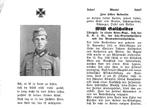 Obergefr. Gren.-Regt. Willi Salscheider +20/10/1943, Ophalen of Verzenden