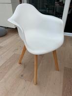 4 eetstoelen, Gebruikt, Wit, Modern, Ophalen