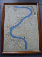 RAF, WW2, map section  X "Köln to Bad Godesberg"., Verzamelen, Militaria | Tweede Wereldoorlog, Ophalen of Verzenden, Luchtmacht