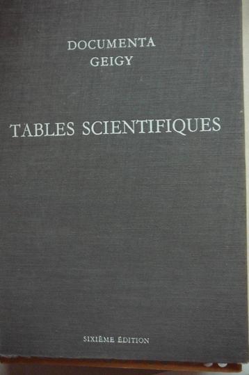 Documenta Geigy tables scientifiques rédaction : Konrad Diem, Enlèvement ou Envoi, Utilisé, Sciences naturelles